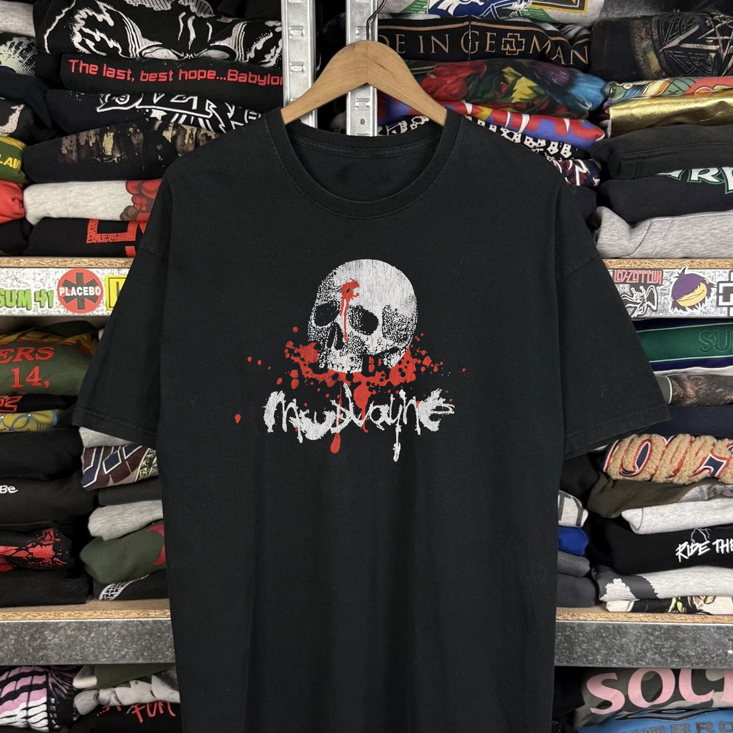 Vintage Rare Mudvayne Washed Black Graphic Graphic T-Shirt