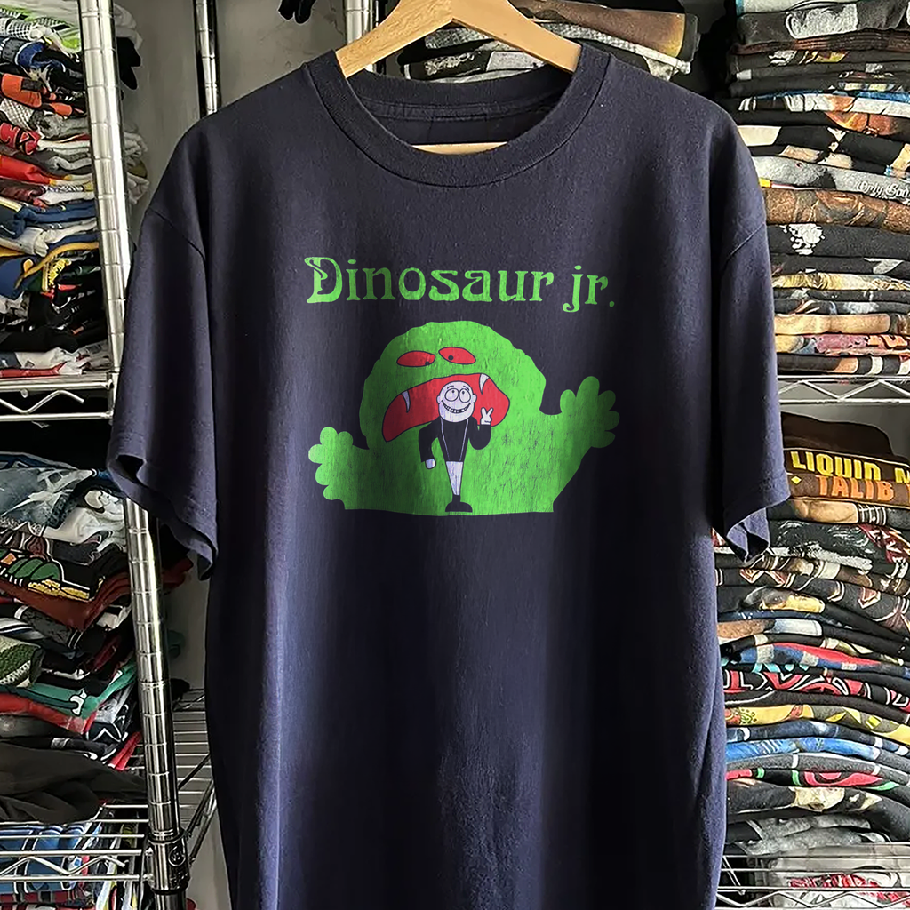 Vintage Rare Dinosaur Jr Monster Washed Navy Graphic Graphic T-Shirt