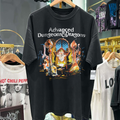Vintage Ad & D 80's Vintage Washed Black Graphic T-Shirt