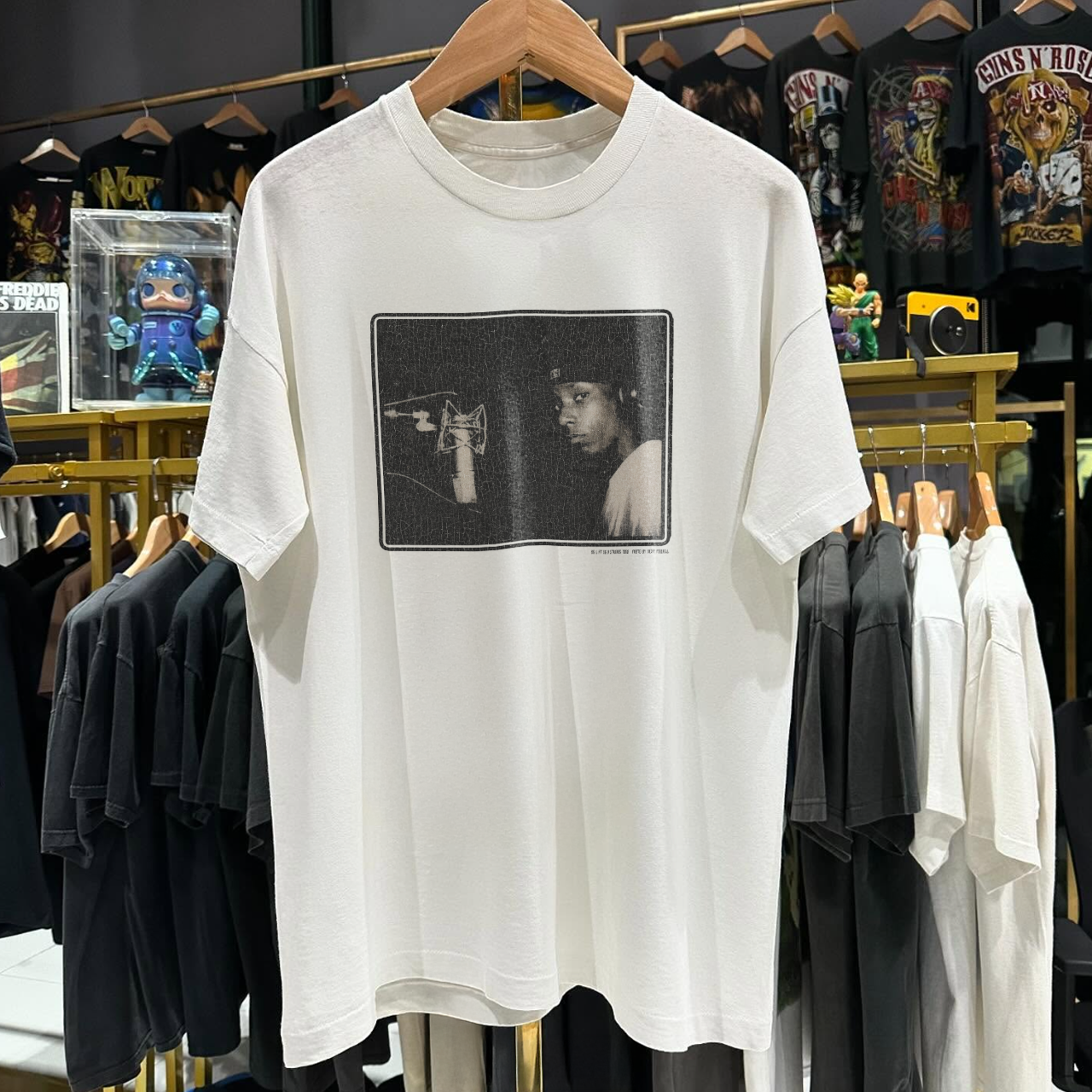 Vintage Y2K Big-L 'The Big Picture' Grail Rare Washed White Graphic T-Shirt