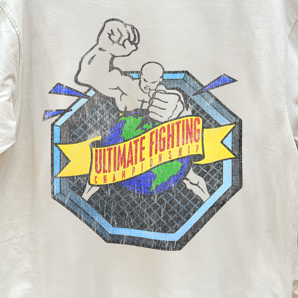 Vintage OG Ufc Promo Vintage White Graphic T-Shirt
