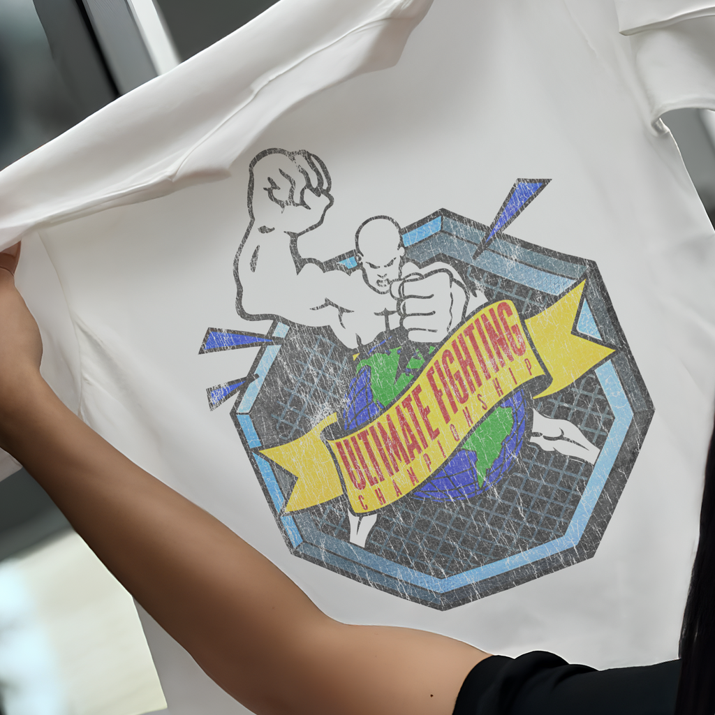 Vintage OG Ufc Promo Vintage White Graphic T-Shirt