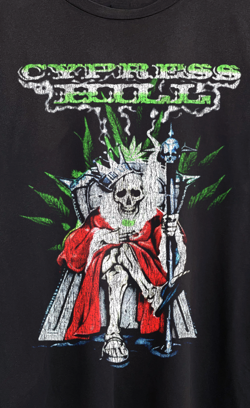 Vintage 97 Cypress Hill Washed Black Graphic Graphic T-Shirt