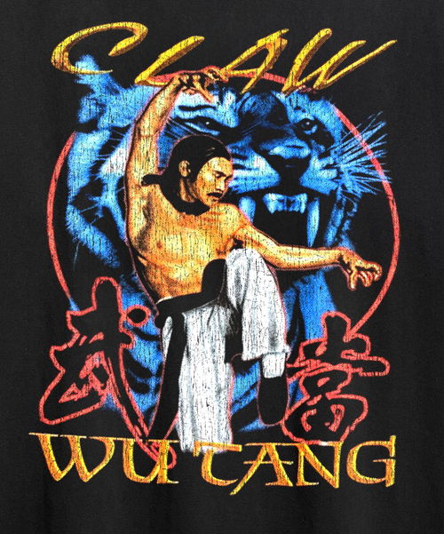 Vintage Wu Tang Claw Washed Black Graphic Graphic T-Shirt