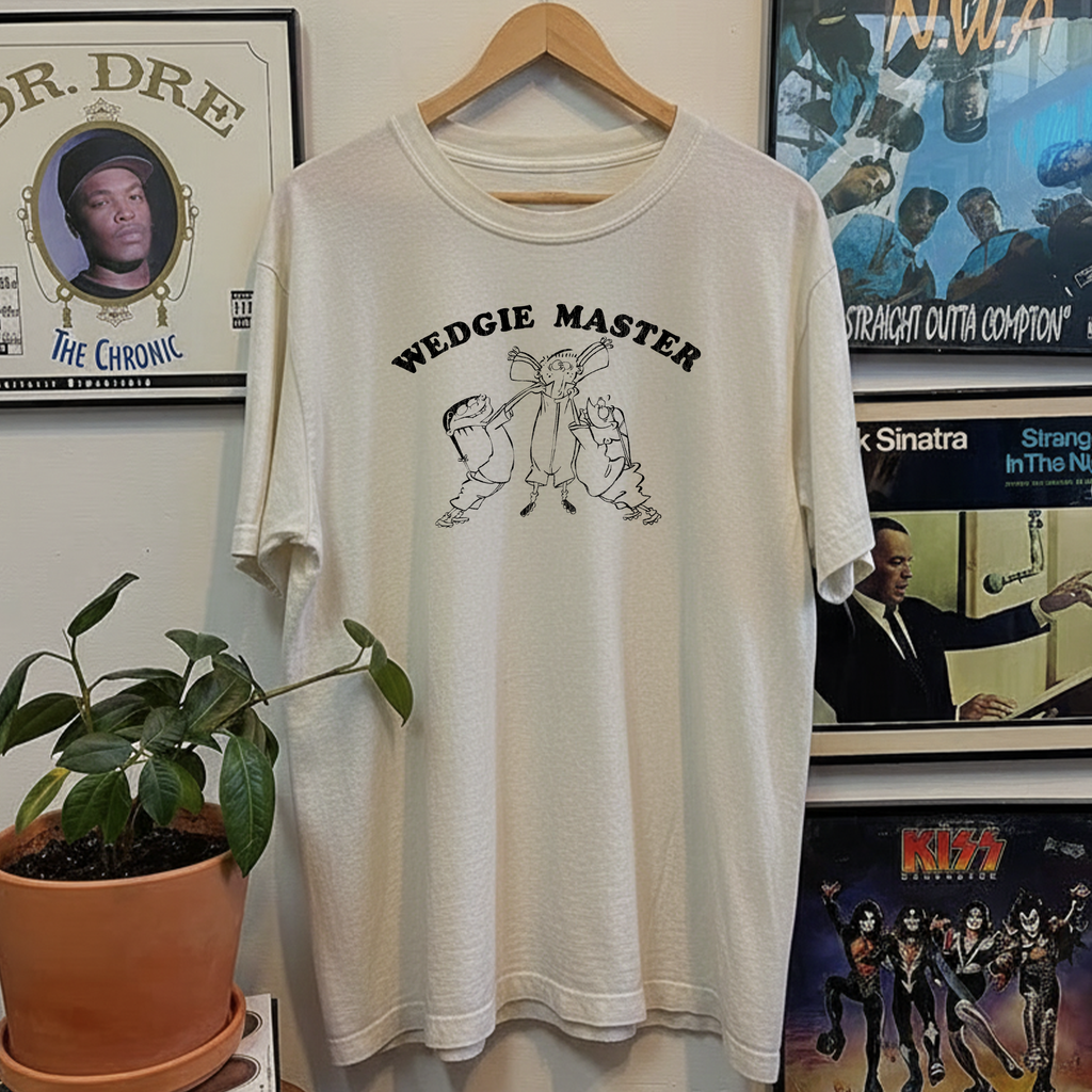 Vintage 2005 Ed Edd and Eddy Wedgie Master Washed White Graphic Graphic T-Shirt