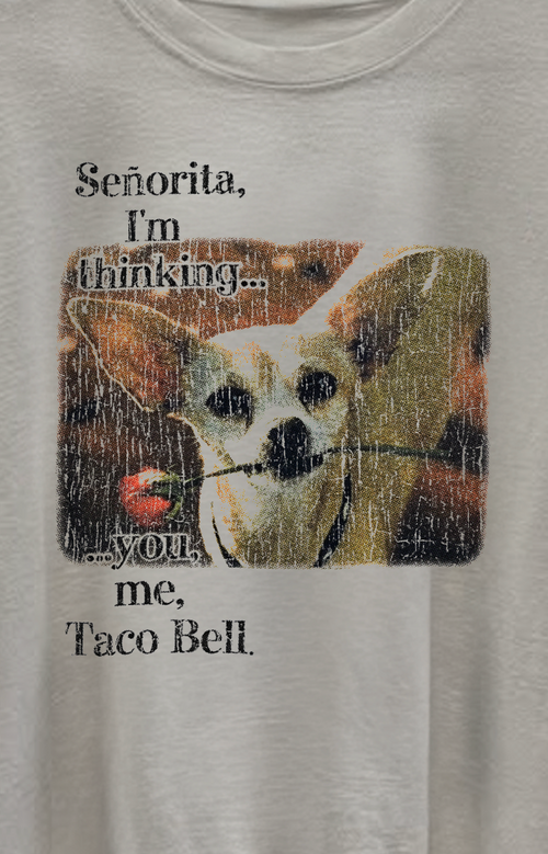 Vintage T Bell Valentines Date Washed White Graphic Graphic T-Shirt