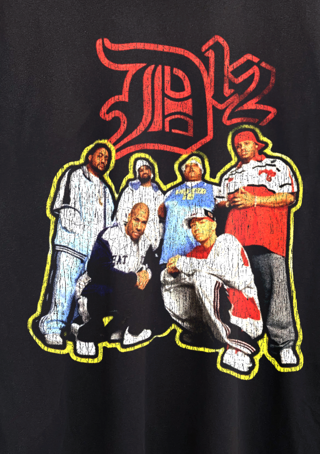 Vintage Rare D12 Washed Black Graphic Graphic T-Shirt